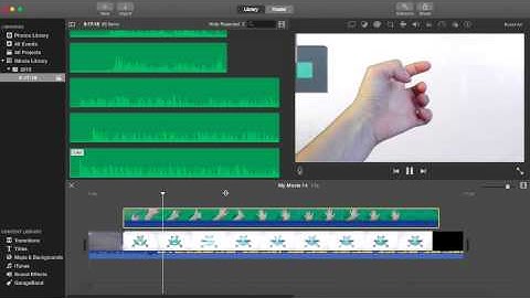 How to have a green screen facecam in Imovie (2015)