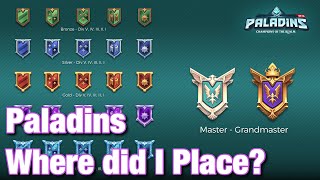 Where Did I Place? - Paladins Gameplay