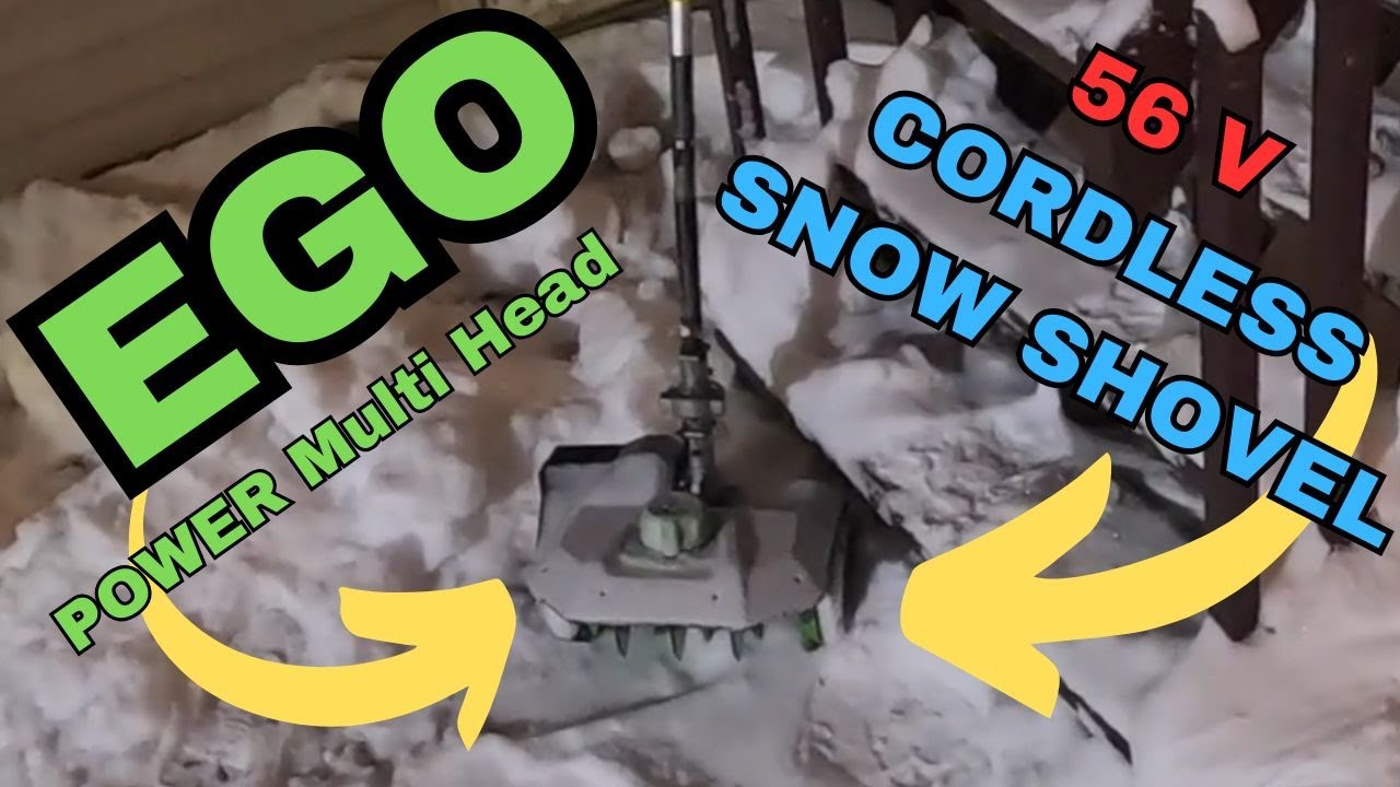 EGO 56v Cordless Snow Shovel First Use Impressions - YouTube