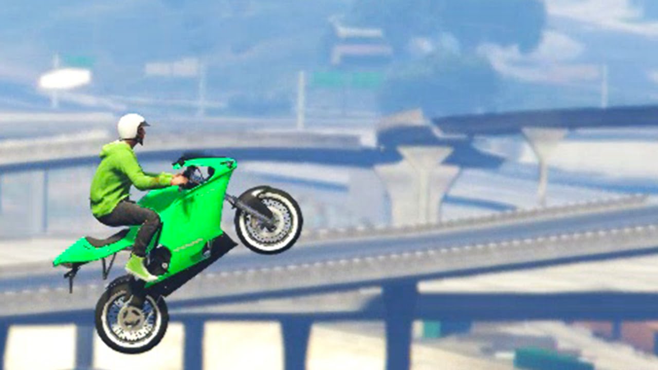 EXTREME BIKE STUNTS! (GTA 5 Funny Moments) YouTube