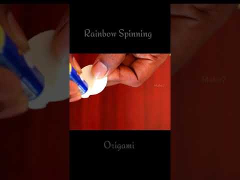 Origami Rainbow Spinning Toy @make7226