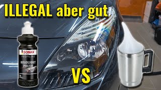 TEST: Scheinwerfer Aufbereitung | Bedampfen VS Polieren mit SONAX Profiline Set by VOLLLAST - Alles rund ums Automobil 1,565,869 views 1 year ago 9 minutes, 26 seconds