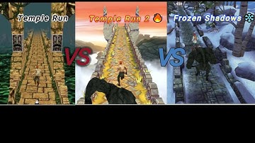 Temple Run Evolution 🔥 | Temple Run vs Temple Run 2 vs Frozen Shadows ❄️ #Shorts