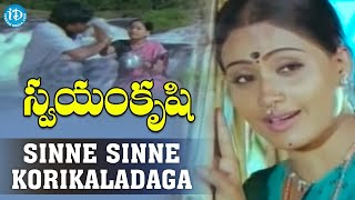 Sinne Sinne Korikaladaga Video Song - Swayam Krushi | Chiranjeevi,Vijayashanti | K Viswanath |iDream