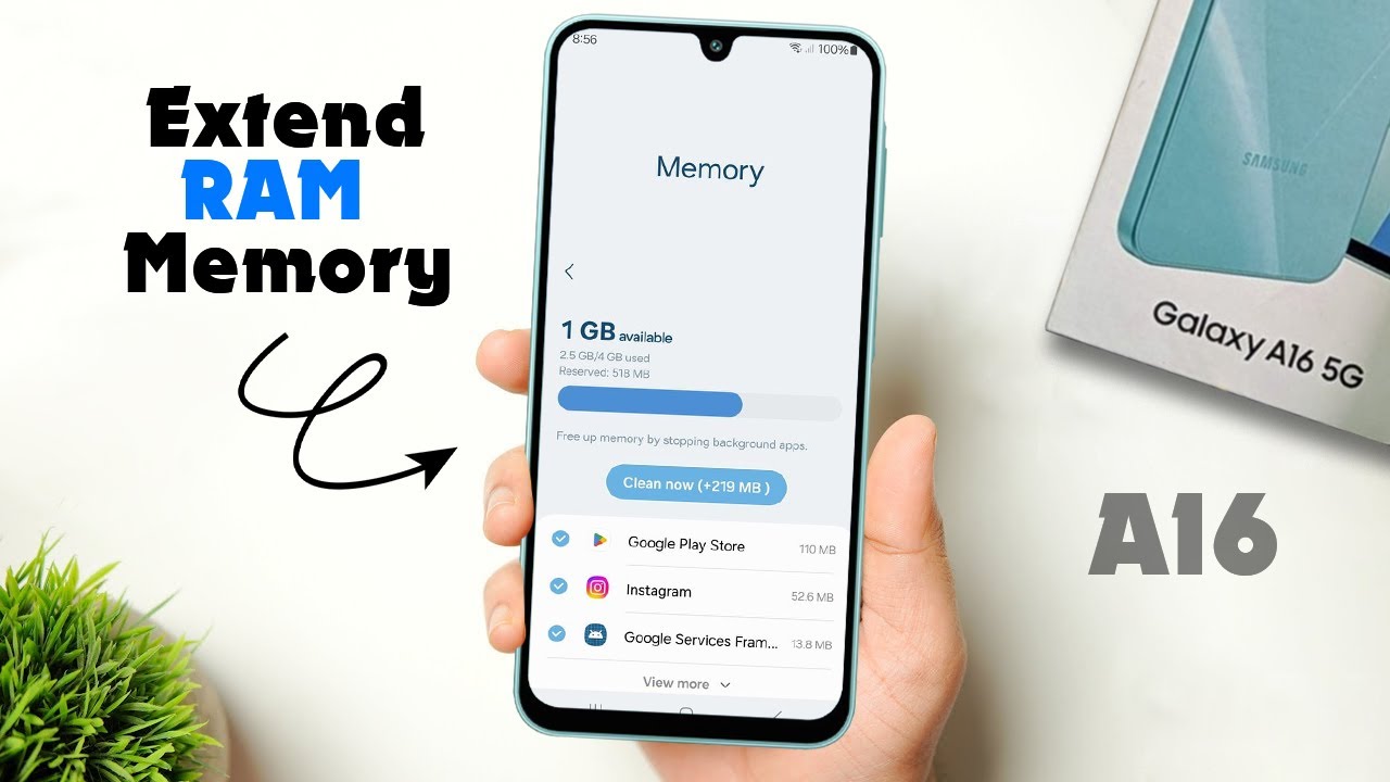 How to Extend RAM Memory Samsung A16 - YouTube