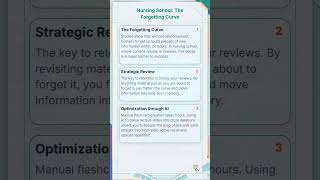 How to Stop Forgetting Nursing Lectures (The Forgetting Curve)