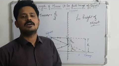 MINIMUM LENGTH OF MIRROR(To See Full Image Of An Object)(JEE/NEET)BY: Vaibhav Sir