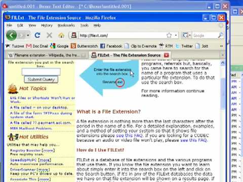 What is a file extension?