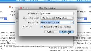 Using an IRC client