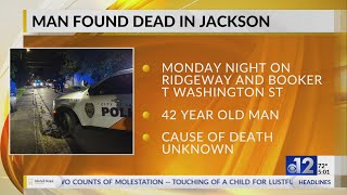 Jackson officer discovers body during routine patrol
