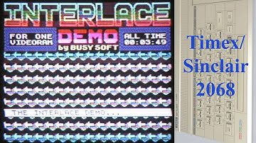 Interlace Demo running on real NTSC Timex Sinclair 2068 Computer