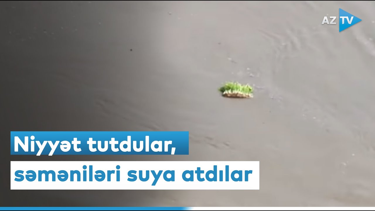 Qubada qədim ənənə davam edir: niyyət tutdular, səməniləri axar suya atdılar - REPORTAJ