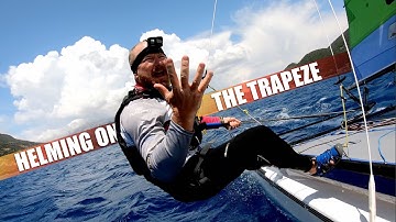 Helming on the trapeze easiest method