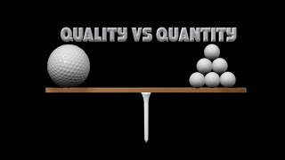 Difference between Quality  and quantity?