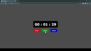 How to make a Stopwatch using HTML CSS and JavaScript