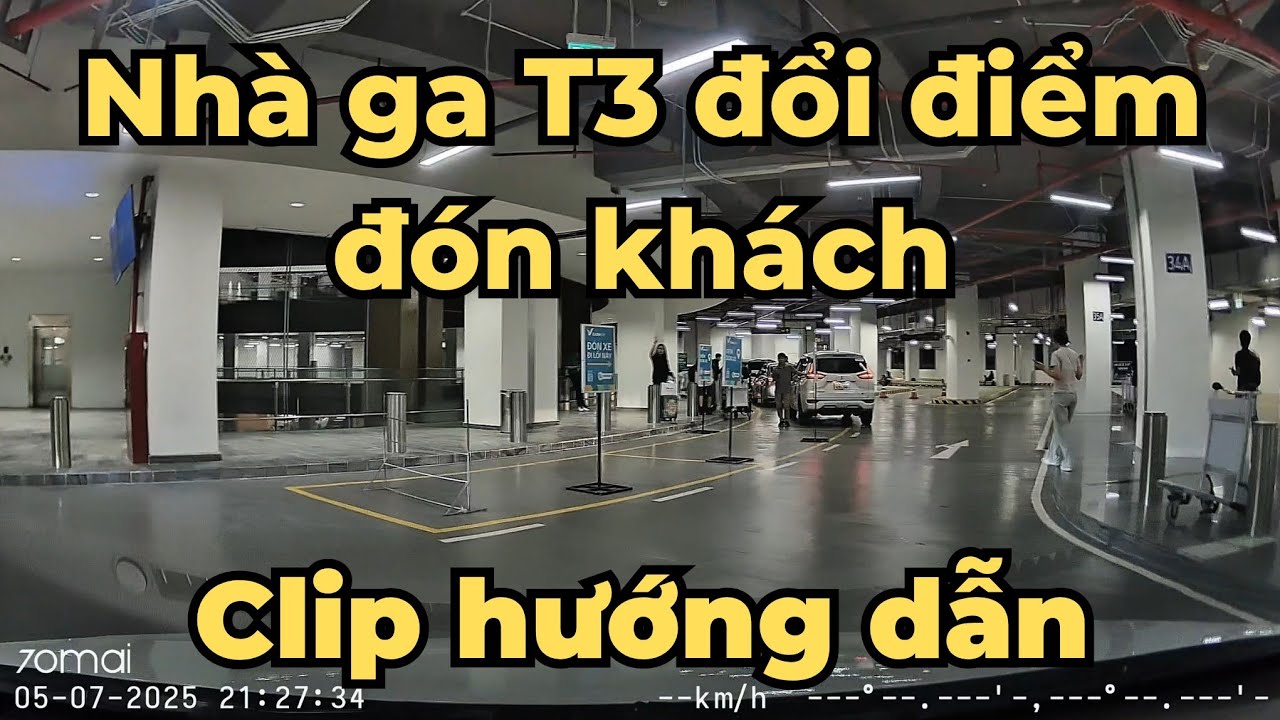 Nhà ga T3 đổi điểm rước khách, clip hướng dẫn ae xem tham khảo nhé!!! 😊