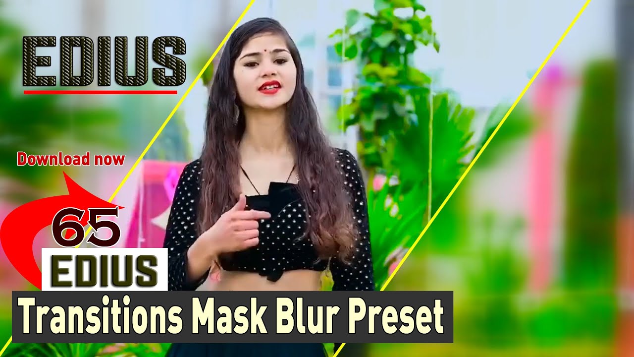 Edius Mask Blur Preset Pack//Edius me mask blur effect kaise import ...