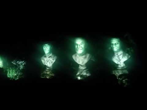 Disneyland Haunted Mansion Singing Busts Graveyard Scene