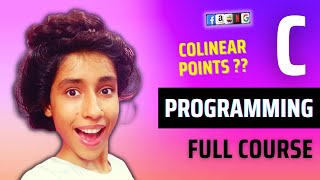 Three Points are Colinear or Not C Program, C Programming Interview Questions and Answers, #coding