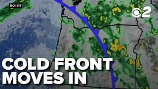 Cold front brings big temperature drop, valley rain and mountain snow