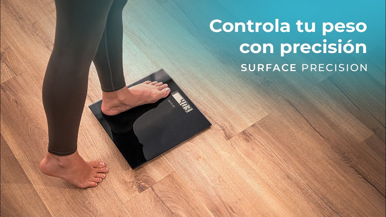 B&aacute;scula de Ba&ntilde;o Surface Precision, 30x30 cm, 180 kg M&aacute;x