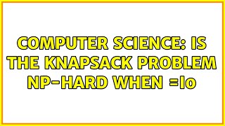 Computer Science: Is the knapsack problem NP-hard when $v_i=i$?