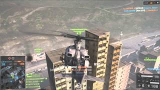 Battlefield 4 l Scout Heli Double ROADKILL l EPIC CLIP