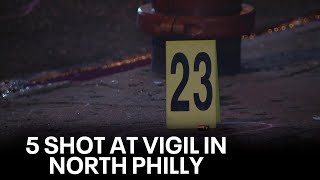 Police: 5 injured in North Philadelphia drive-by shooting that happened at vigil
