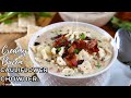 Creamy Cauliflower Chowder Soup with Bacon 🍲
