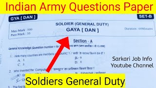 Indian Army Soldier General Duty Questions Paper For Open Rally Exam 2020 || Relation Bharti 2020 screenshot 5