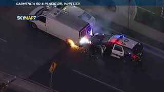 The Greatest Car Chase In History Los Angeles California | Full Chase