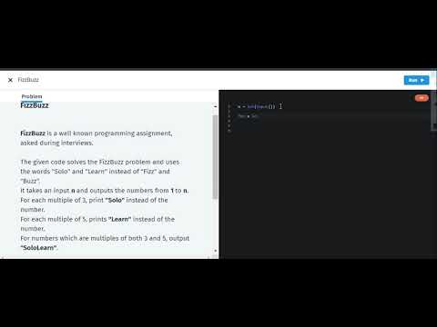 SOLOLEARN PROJECT - 3 |FIZZ BUZZ |khushi ozha
