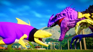 Thanos Malusaurus Vs. Hulk Megalodon Joker Godzilla & Venom Enter The Battle