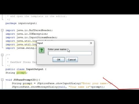 2 Java i/o using Input dialog and output dialog vs java System input ...