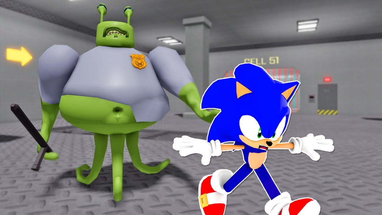 Sonic Escape BARRY'S PRISON RUN! | Alien Base Barry | Sonic Plays Roblox