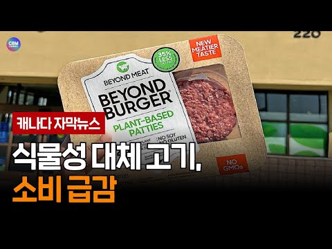 식물성 대체 고기 소비 급감 (캐나다)
