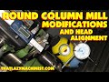 ROUND COLUMN MILL MODIFICATIONS: SPINDLE READOUT, SPINDLE LOCK & COLUMN ALIGNMENT. MARC LECUYER