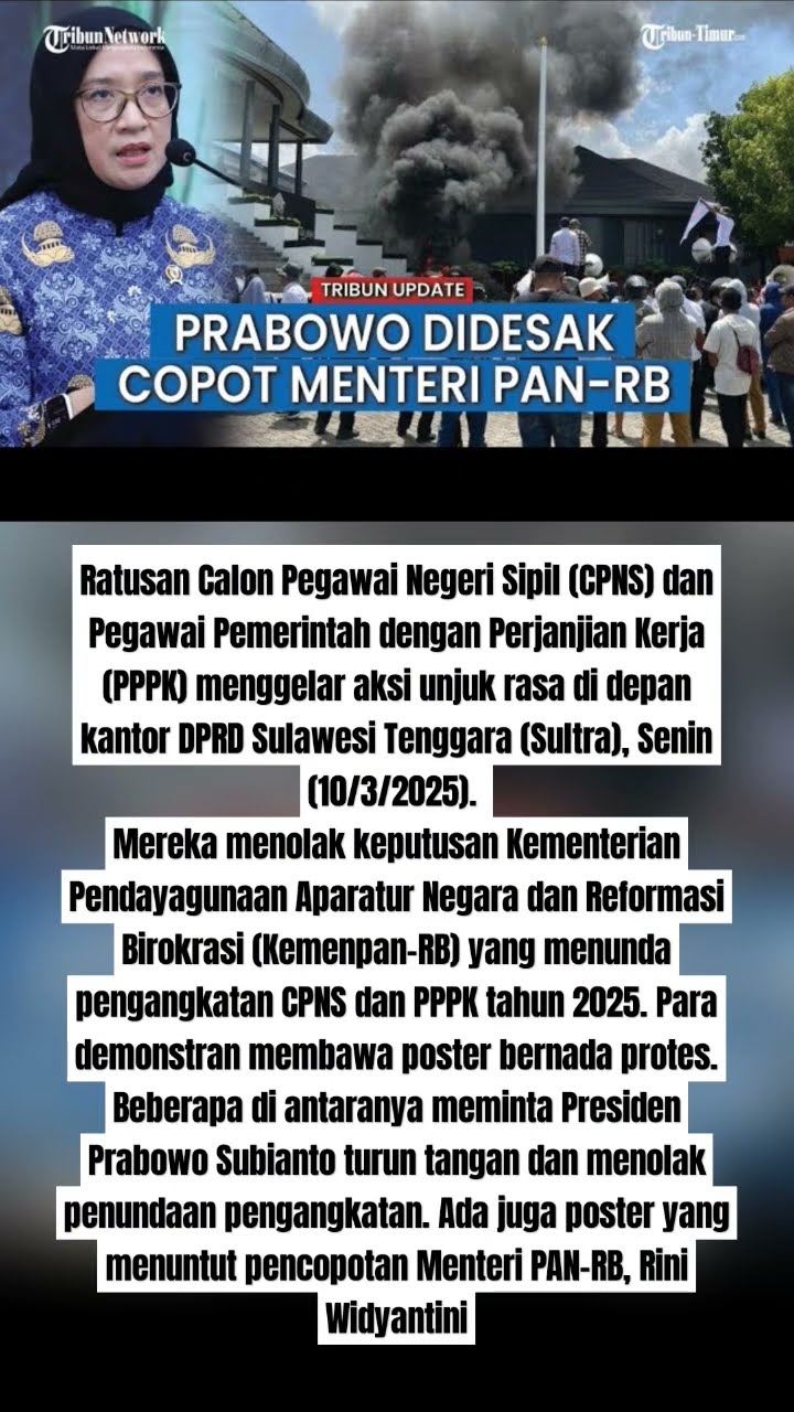 CPNS dan PPPK Desak Prabowo Pecat Menteri PAN-RB