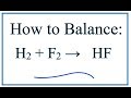 Balancing Chemical Equations Concepts