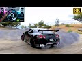 1100HP Nissan GT-R (R35) 2017 Drift Rare AWD - Forza Horizon  5 | Steering Wheel Gameplay | 8KUHD