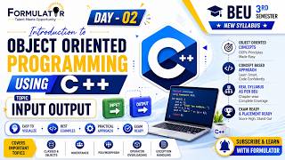 Day-02 Input Output Object Oriented Programming BEU 3rd Semester New Syllabus