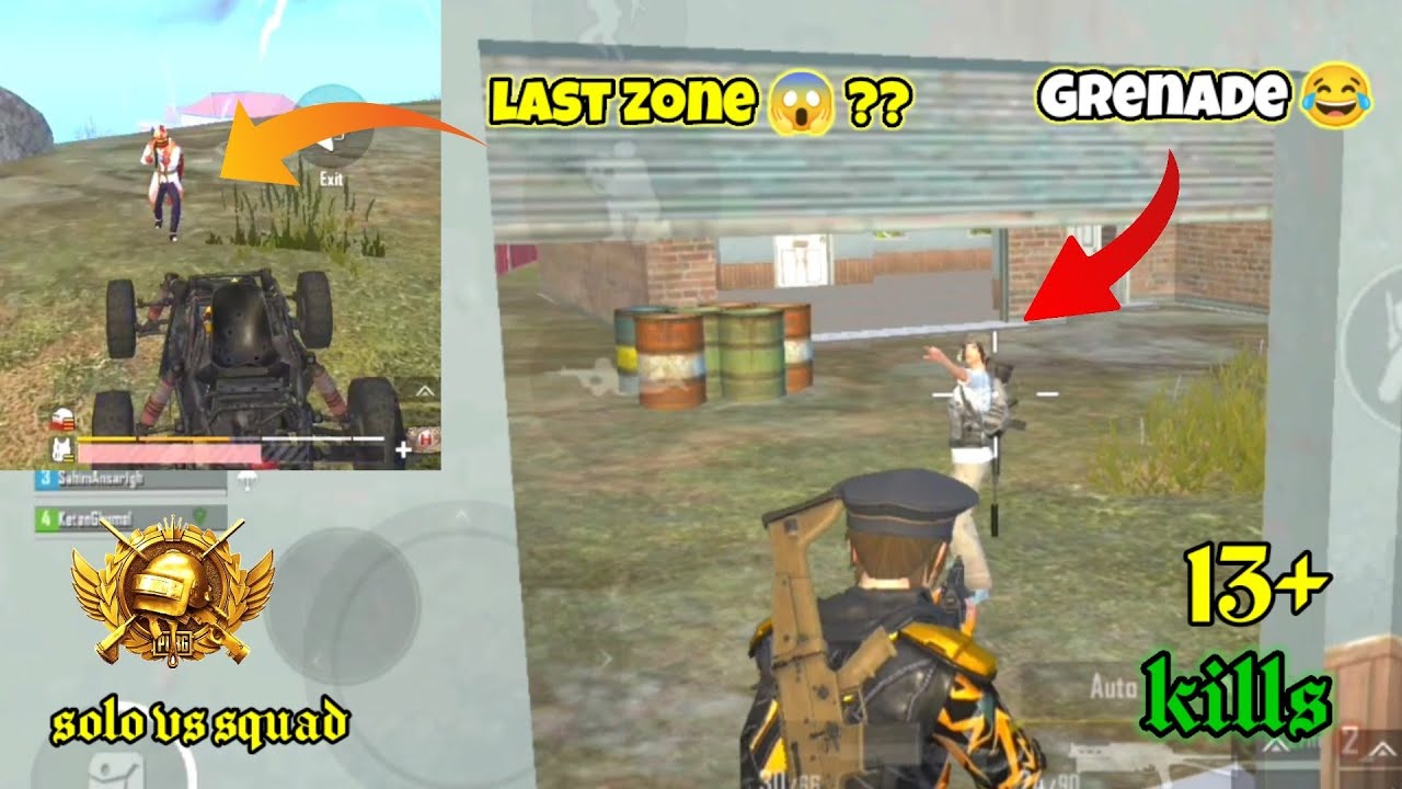 Can I survive in last zone 😱 | 1v4 Clutch in Old basin 🥵 | 13+ kills full rush gameplay videos 🙂