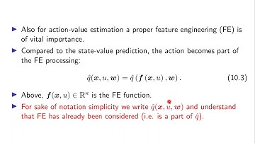 Lecture 10: Value-Based Control with Function Approximation