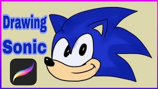 How to draw sonic the hedgehog with procreate|ipad drawing screenshot 2