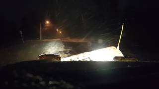 Plowing snow