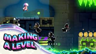 Making a Custom Mario Wonder Level - Pyre Pump Pit