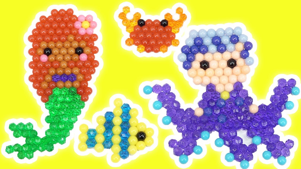 The Little Mermaid 2023 Movie Aquabeads DIY Craft Activity Ariel