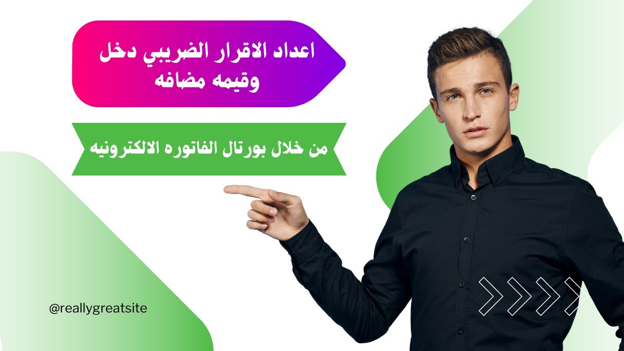 عمل اقرار الدخل واقرار القيمه المضافه من خلال بورتال الفاتوره الالكترونيه