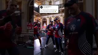 Alex Pereira and his team dancing before the White House fight 🤣