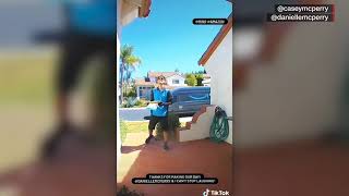 Bug scares Amazon driver and he tosses package onto roof